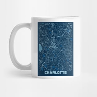 Charlotte - North Carolina Peace City Map Mug